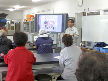 次ぎにpptを使って北海道で珍しい野菜等について講義がありました