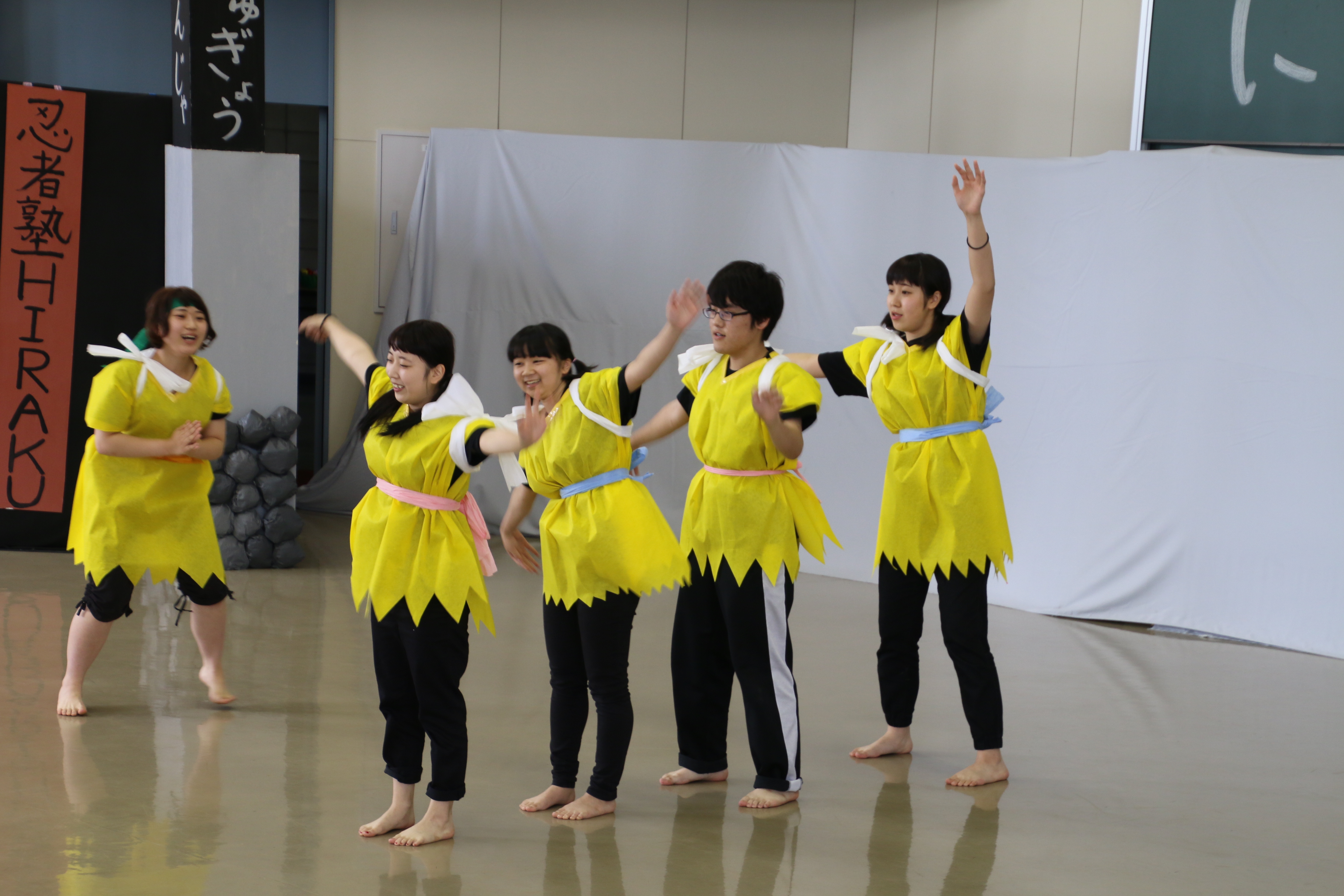 プチミュージカル 忍者塾 Hiraku 学内公演 拓殖大学北海道短期大学