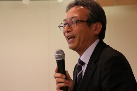 山田保育学科長から労いの言葉をいただきました