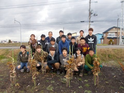 作業終了後に記念撮影です