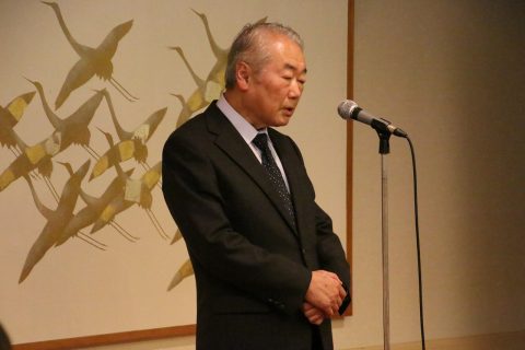 主催者である篠塚学長のご挨拶