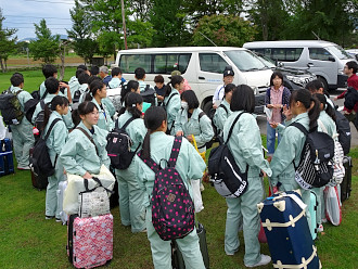 最後にこれから農家民泊に分かれて出発です