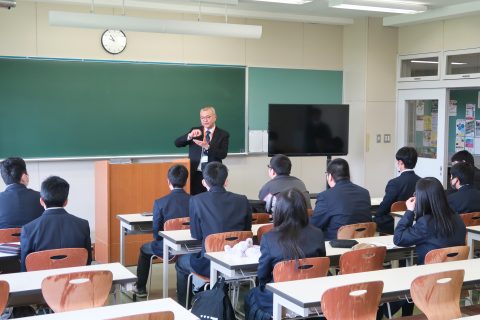 田中学長による歓迎の挨拶♪